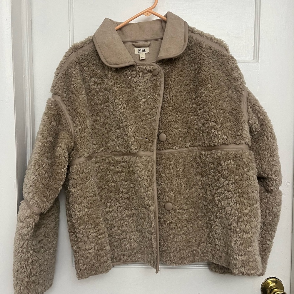 Women's Cozy Brown Teddy Jacket NWOT